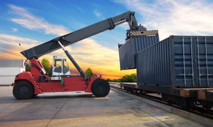 cargo container loading